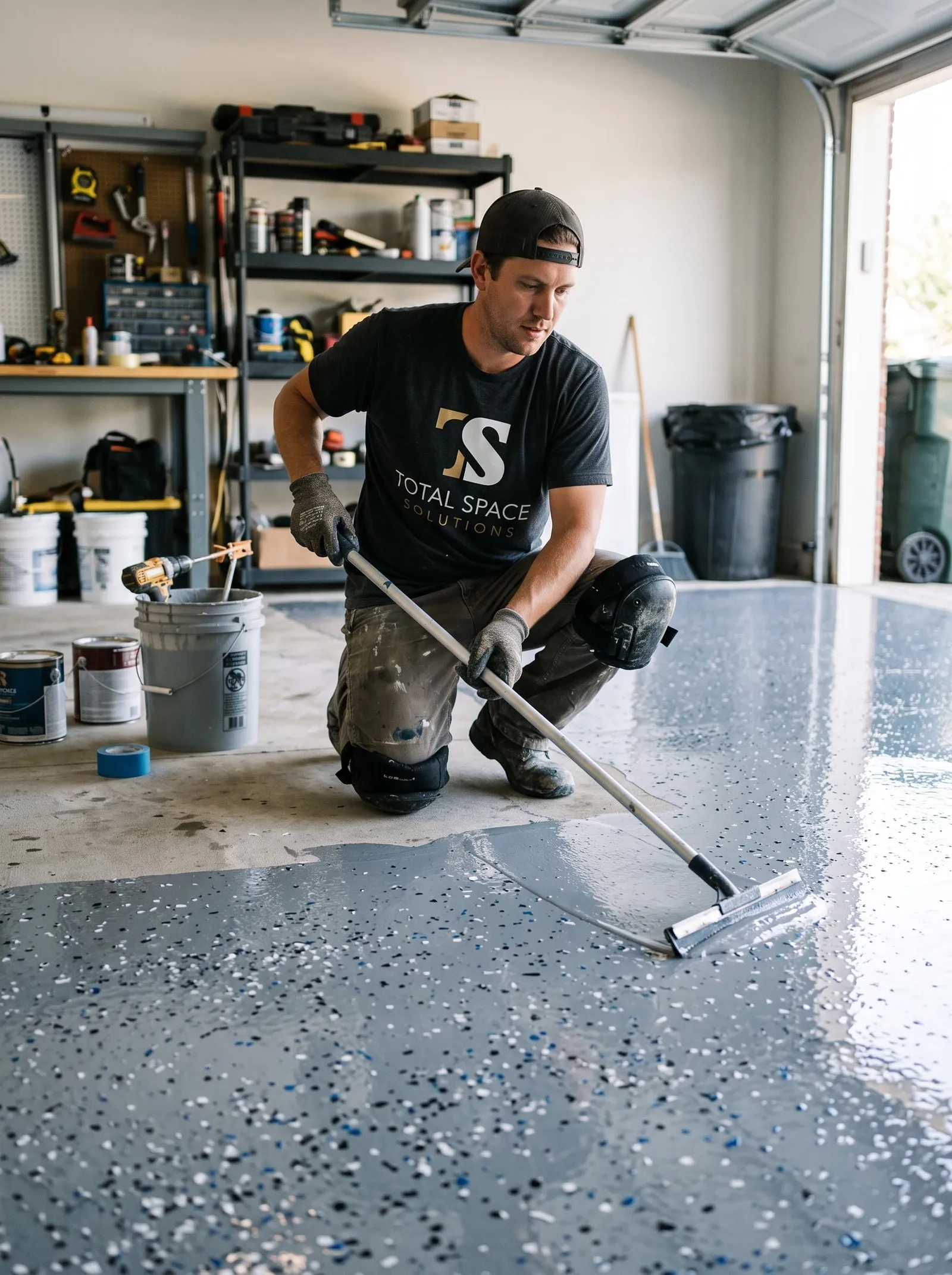 Installing a garage floor