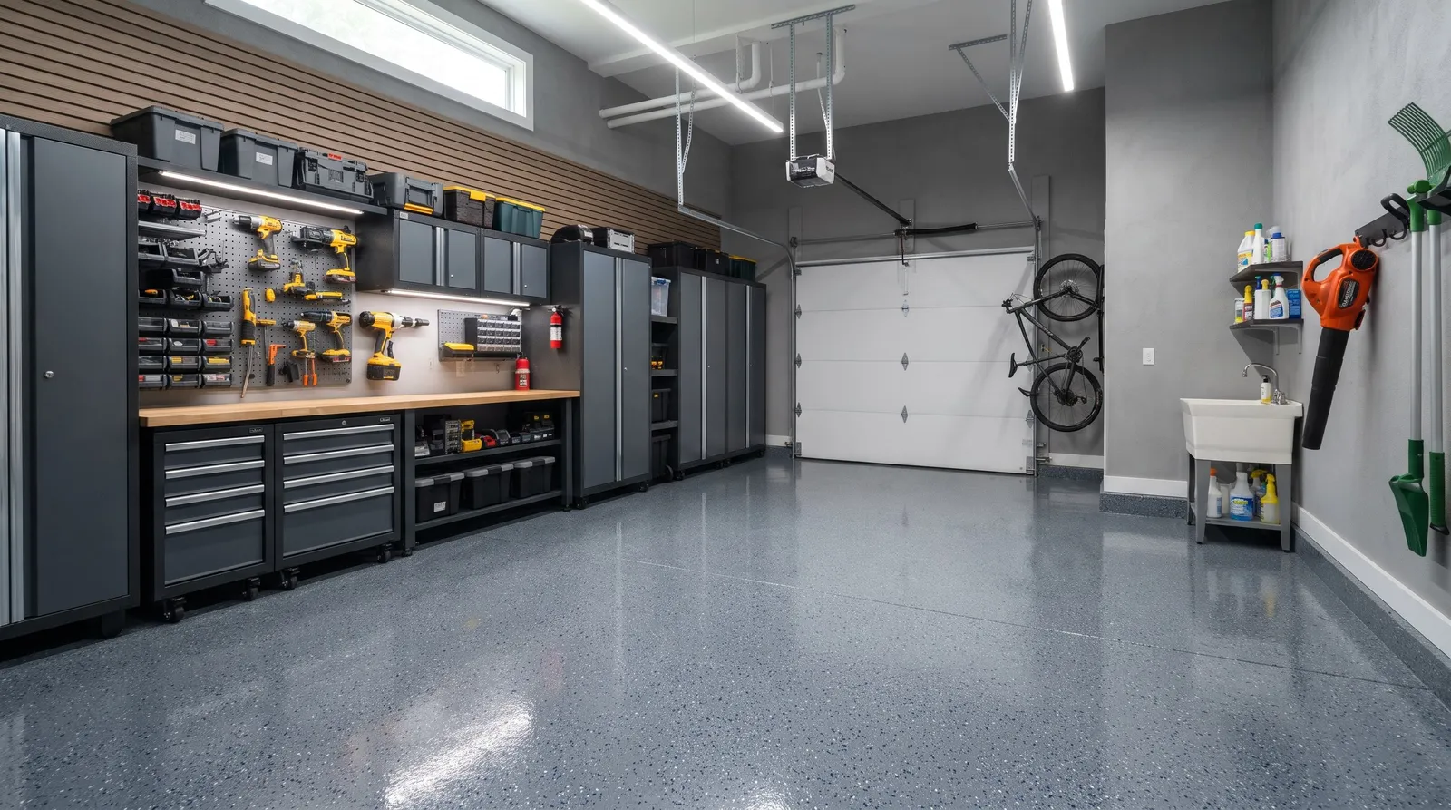Garage after the project