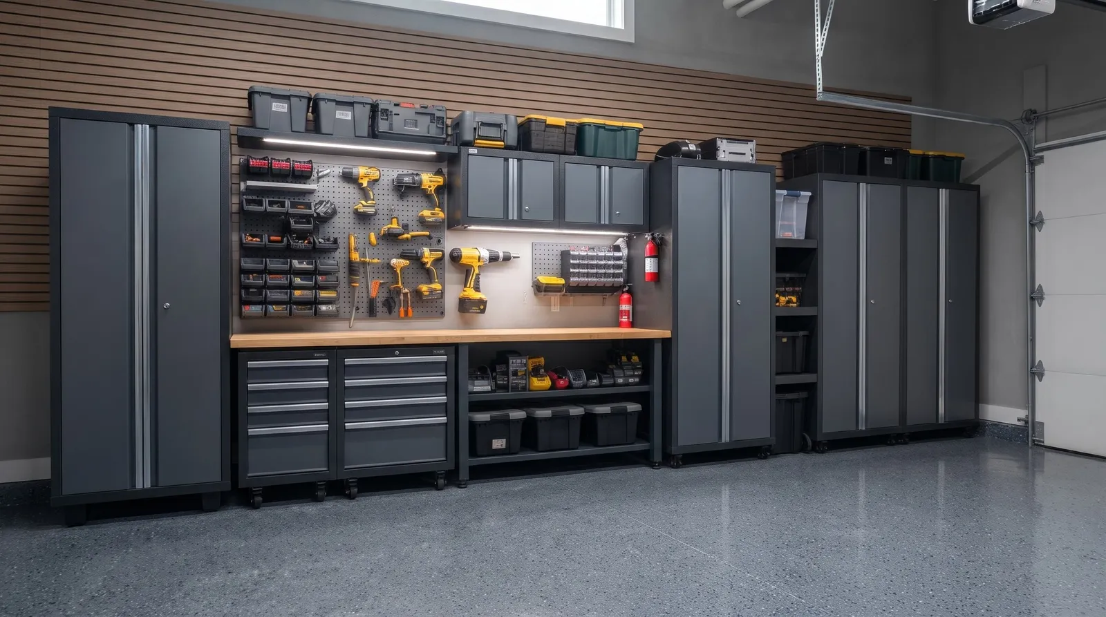 Garage after the project