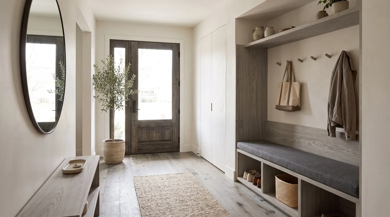 Custom entryway storage